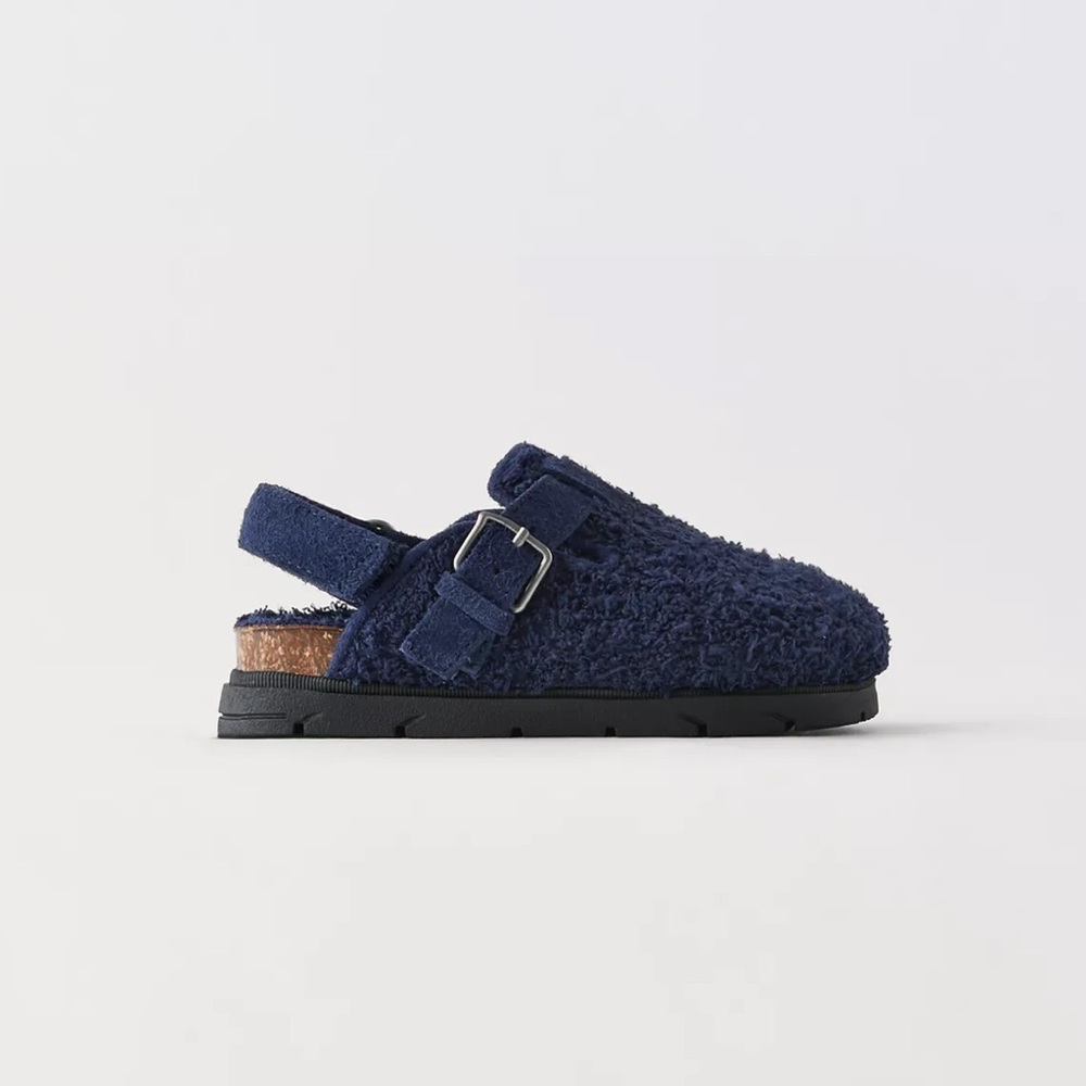 Zara Faux Fleece Clogs
